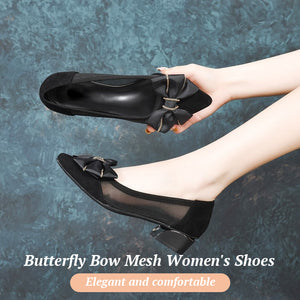 Butterfly Bow Mesh Women's Shoes