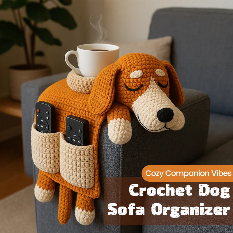 ๐ถ Handmade Crochet Multifunctional Dog Sofa Armrest Pad