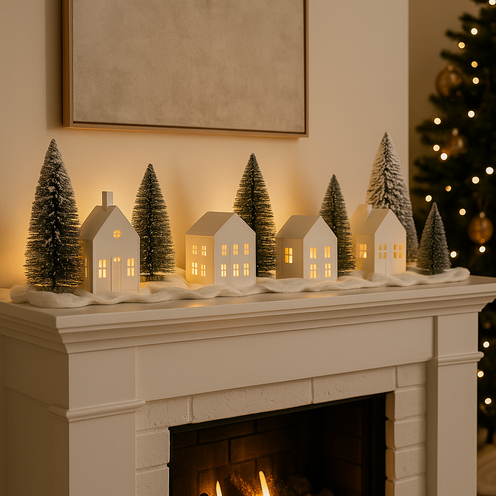 π Cozy Christmas Village Lighting Set