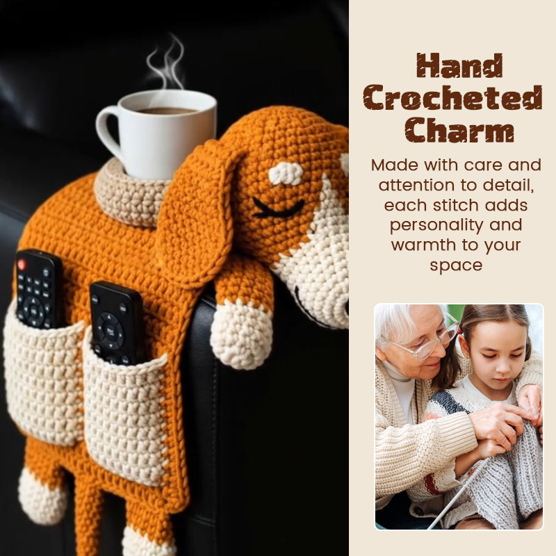 ๐ถ Handmade Crochet Multifunctional Dog Sofa Armrest Pad