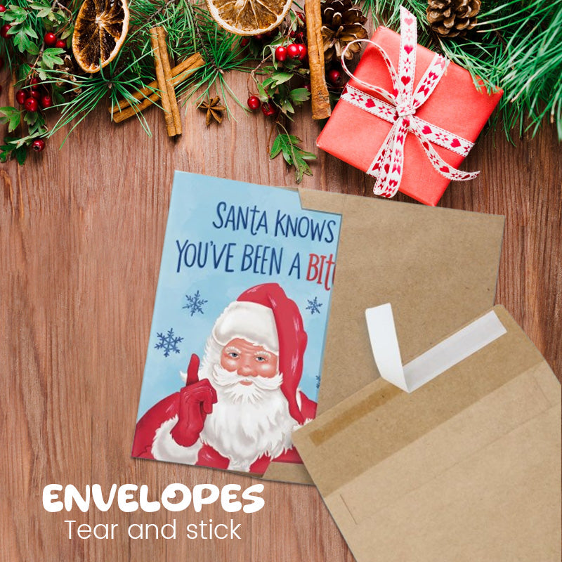 đ
âSanta Knows Youâve Been a B*tchâ Christmas Card