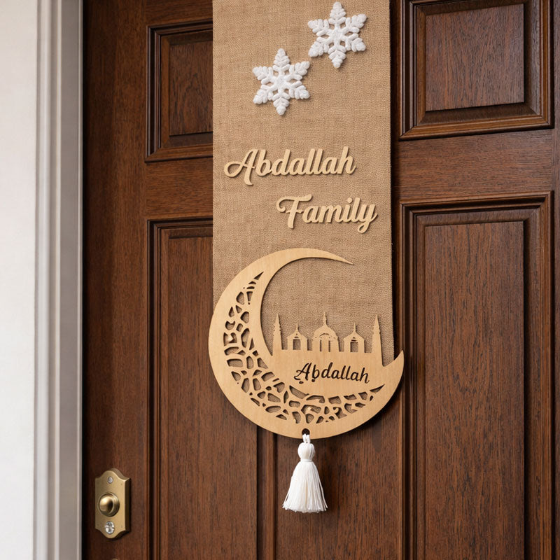 🌙✨ Double-Sided Ramadan Door Sign