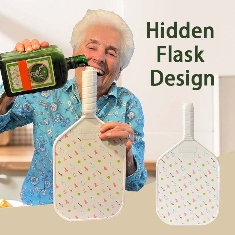 Pickleball Paddle Flask – Play Hard, Sip Harder 🍹🏓