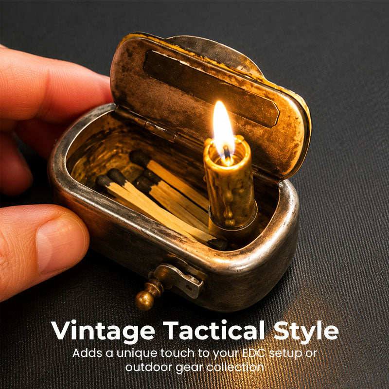 🔥🏕️ Vintage Pocket Flame Box