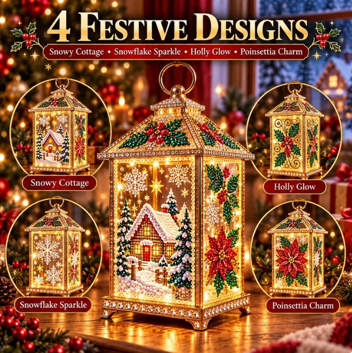 DIY Jeweled Christmas Lantern Kit
