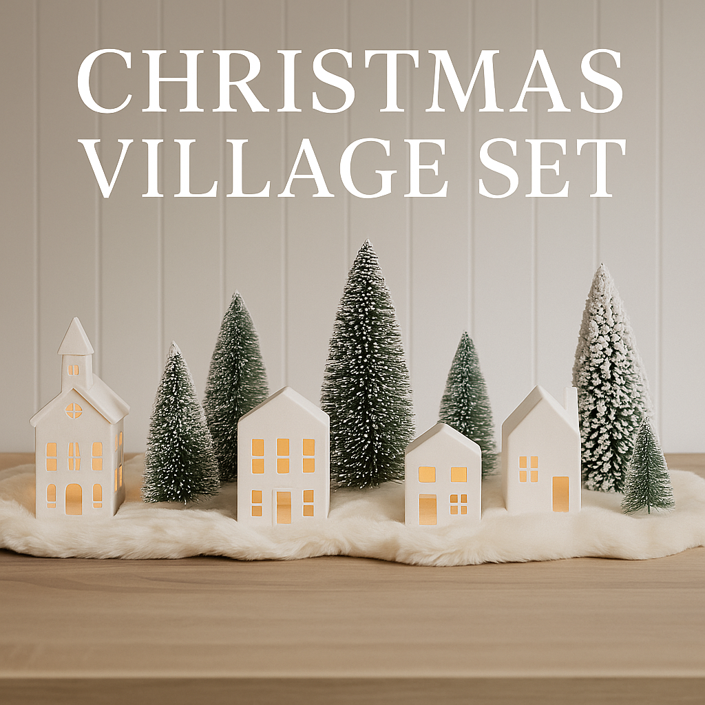 π Cozy Christmas Village Lighting Set