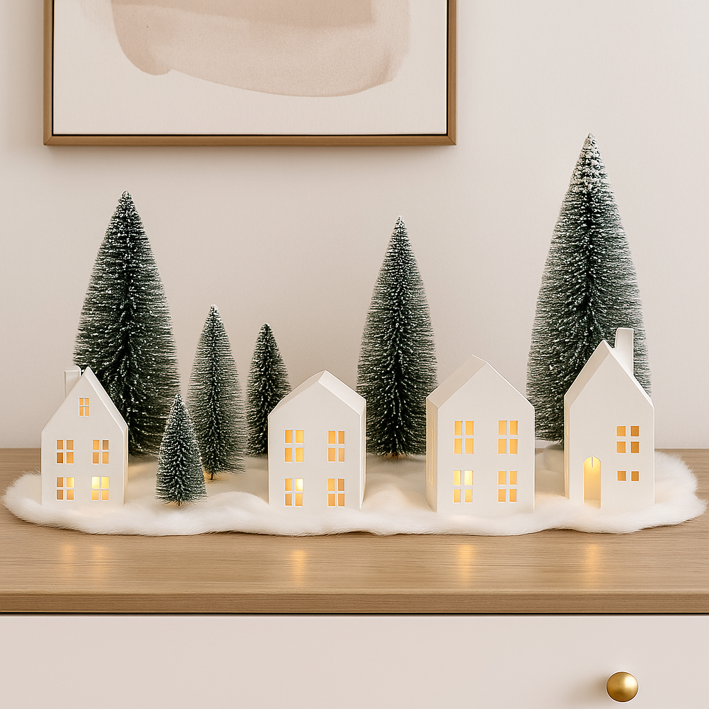 π Cozy Christmas Village Lighting Set