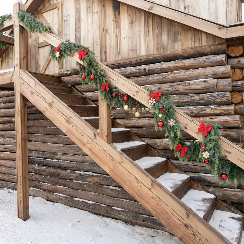 LED Christmas Cedar Wreath