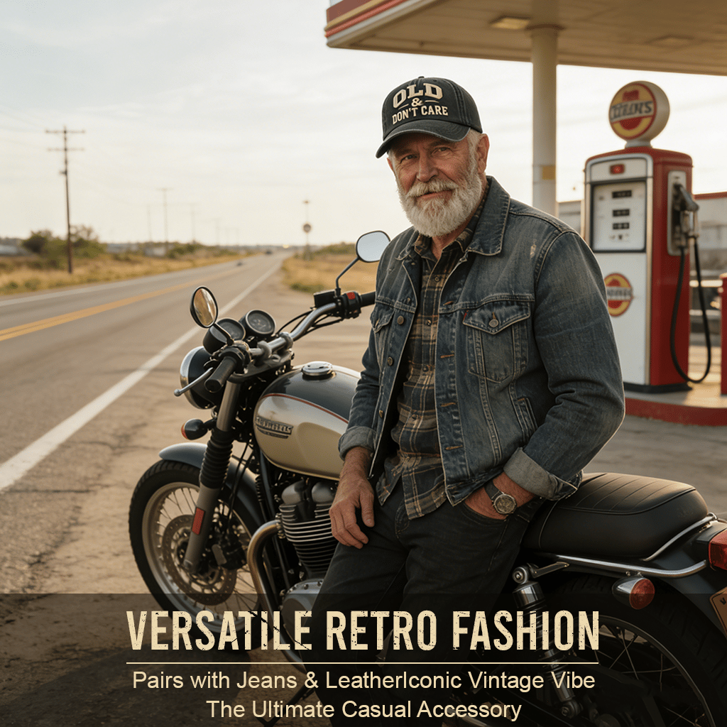 🧢2026 New Year Hot Sale 🔥Vintage Distressed"OLD & DON’T CARE"Cap