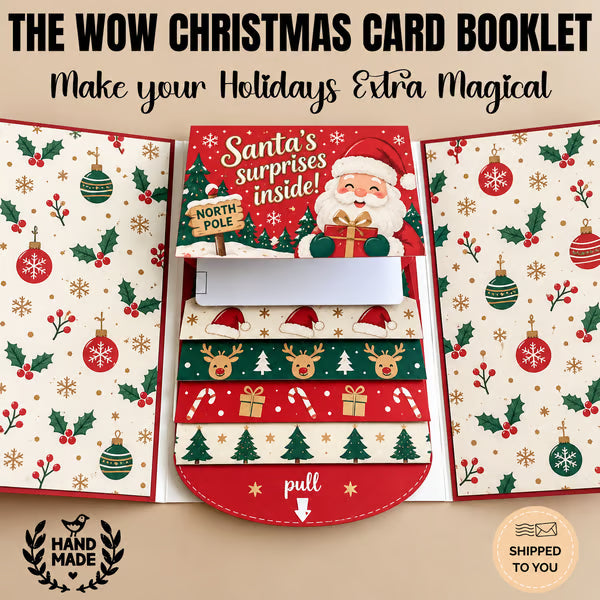 ⏰LAST DAY 49% OFF - 2026 New🎅🎁 Waterfall Christmas Gift Card Booklet 💳✨