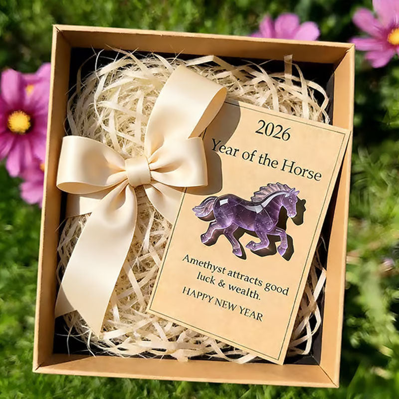 🐎 Crystal horse carrying New Year's wishes - available in multiple colors