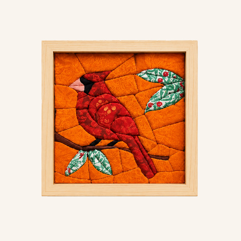 DIY Fabric Art Kit | No-Sew Fabric Mosaic Wall Art Craft with Frame & Tools