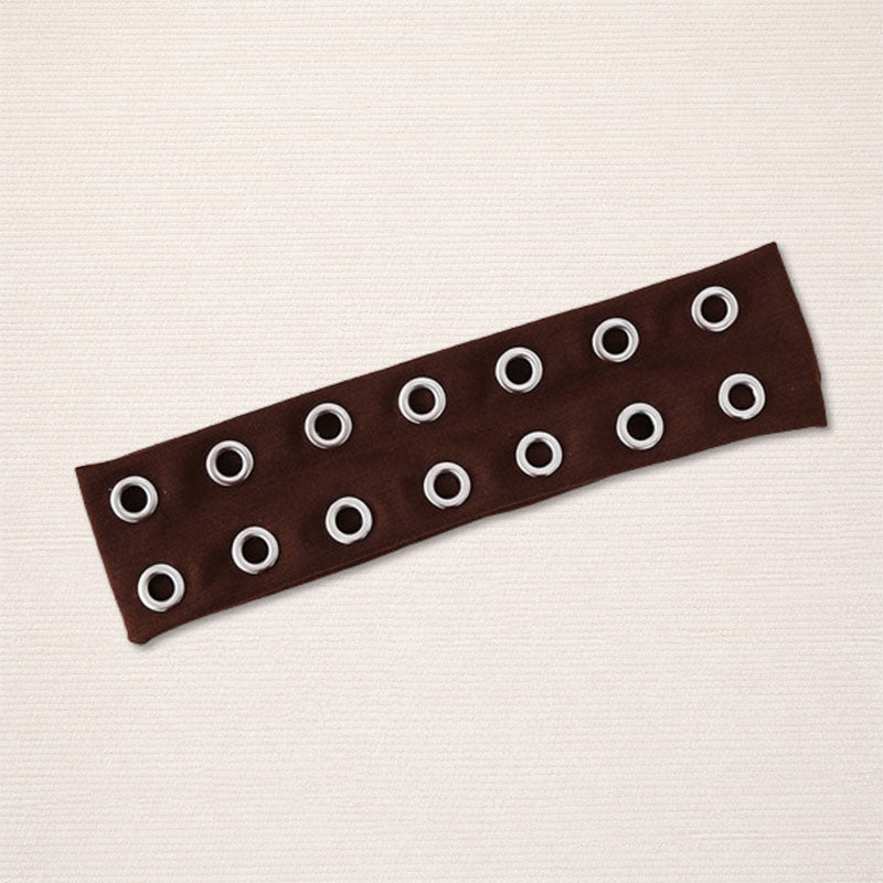 🖤 Punk Rivet Fashion Headband ⚡