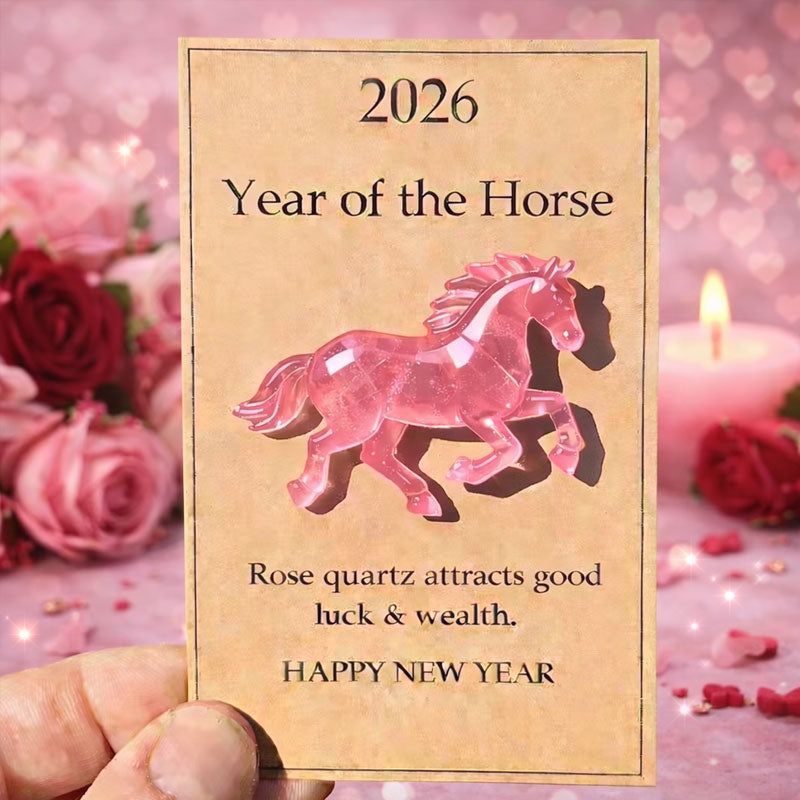 🐎 Crystal horse carrying New Year's wishes - available in multiple colors