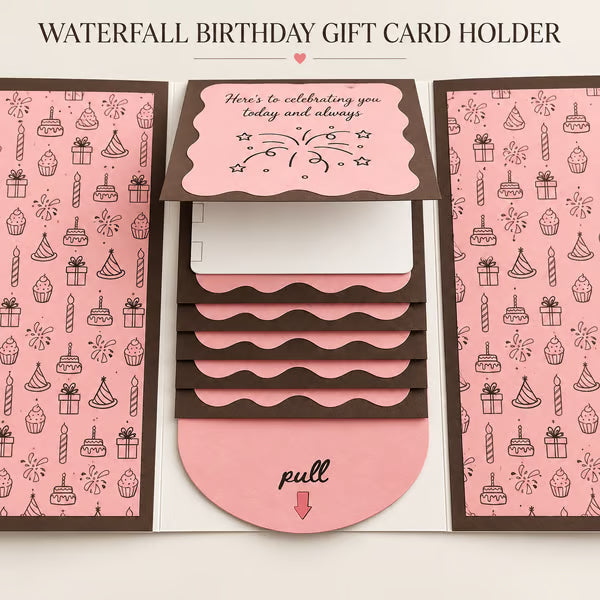 ⏰LAST DAY 49% OFF - 2026 New🎅🎁 Waterfall Christmas Gift Card Booklet 💳✨