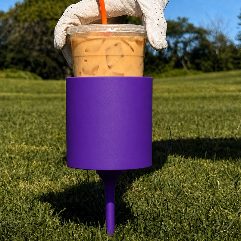Portable Golf Ground Cup Holder – Drink Holder Stake for Coffee & Beverage Cups