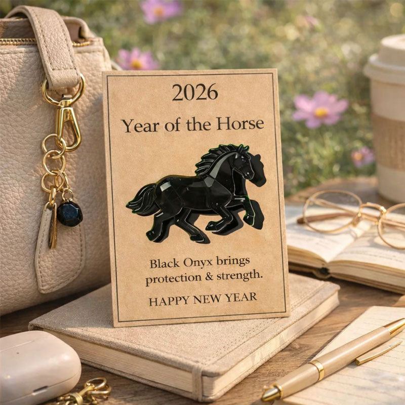 🐎 Crystal horse carrying New Year's wishes - available in multiple colors