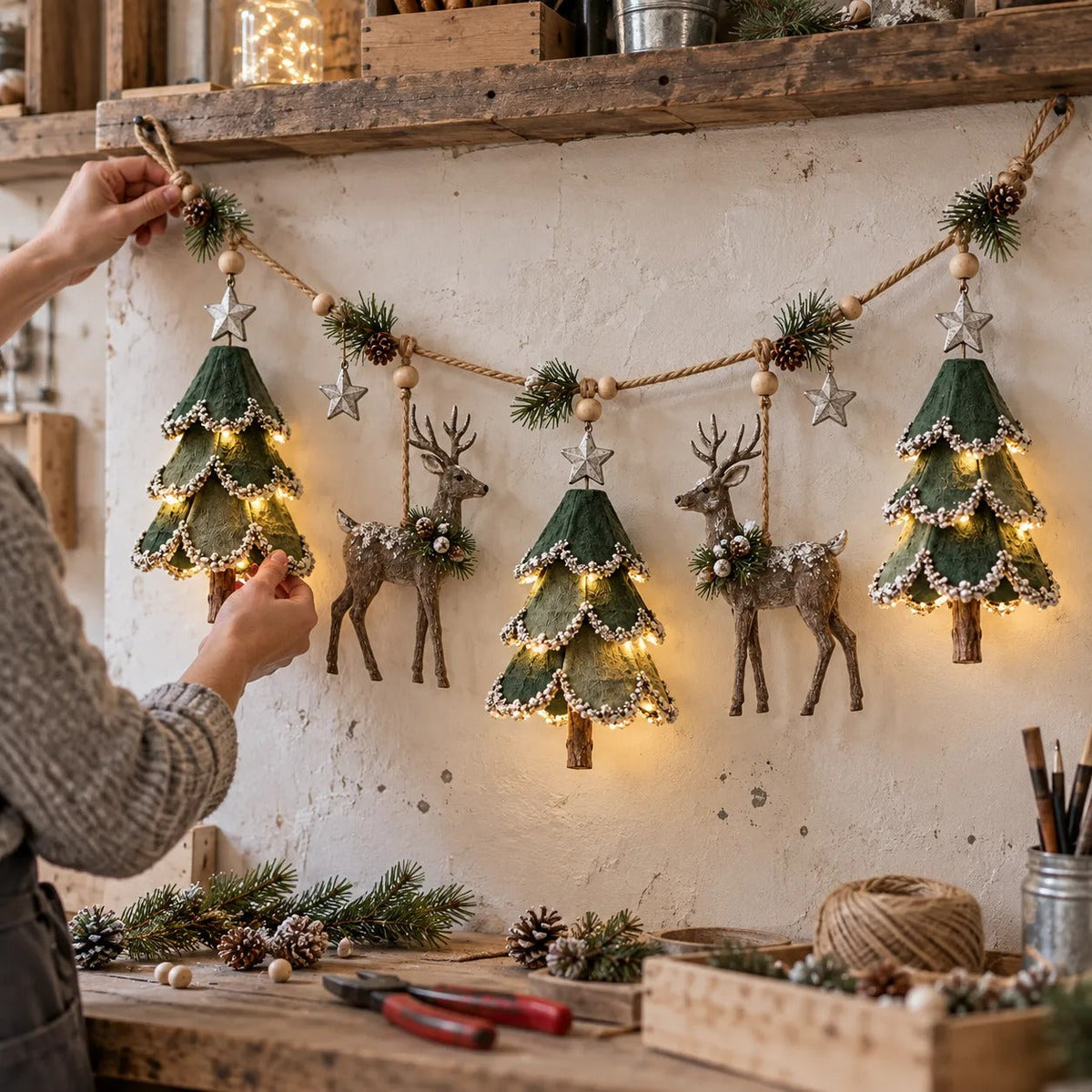 Woodland Christmas Garland