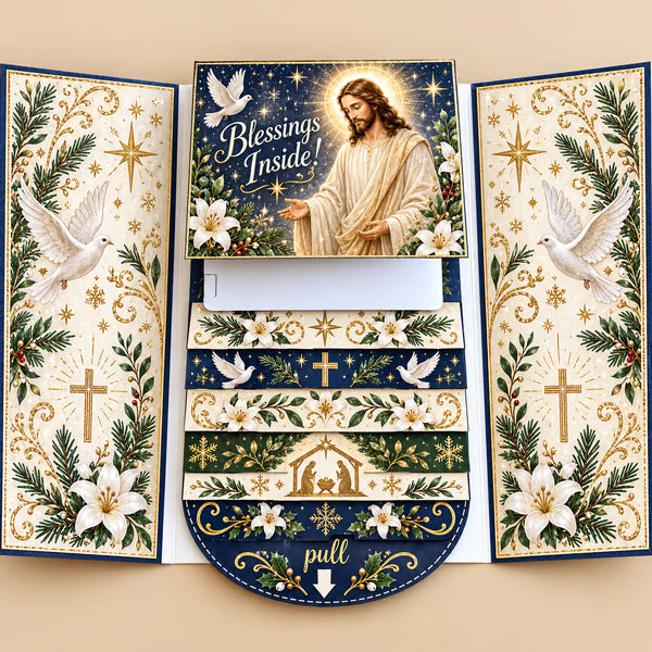 ⏰LAST DAY 49% OFF - 2026 New🎅🎁 Waterfall Christmas Gift Card Booklet 💳✨