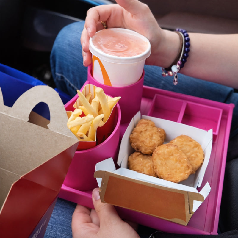 The "Road Trip Hero" Car Food Tray: No More Lap Spills🍟🚗