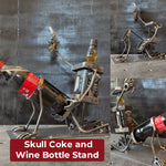 Load image into Gallery viewer, Skull Coke and Wine Bottle Stand
