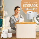Load image into Gallery viewer, Fabric Paper Towel Roll Storage Basket
