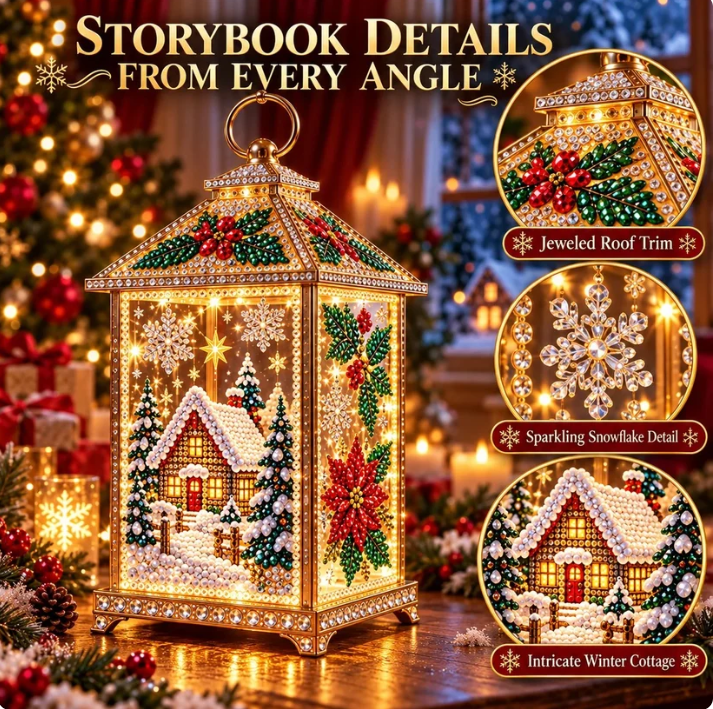 DIY Jeweled Christmas Lantern Kit