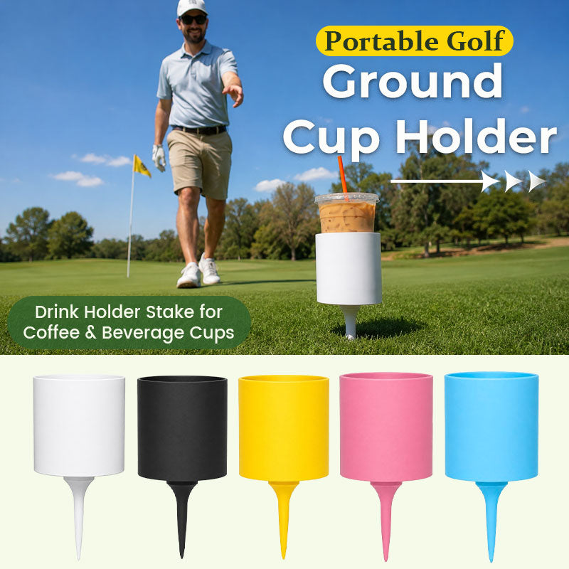 Portable Golf Ground Cup Holder – Drink Holder Stake for Coffee & Beverage Cups
