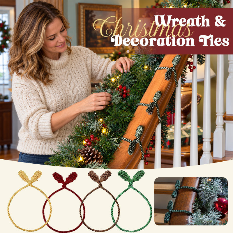 Christmas Wreath Fastening Ties