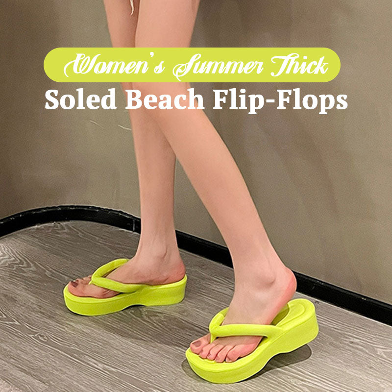 Women's Summer Thick-Soled Beach Flip-Flops