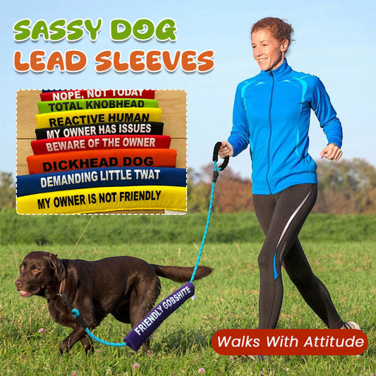 🐕 Bold Bark Lead Sleeves – Walks That Speak