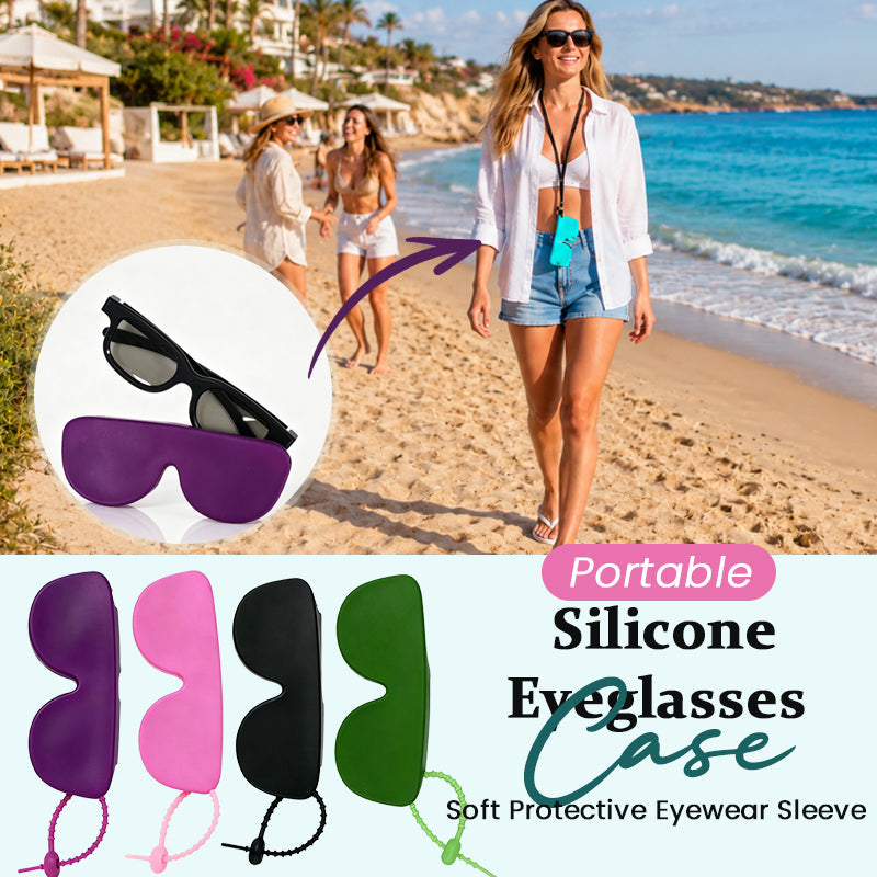 Portable Silicone Eyeglasses Case – Soft Protective Eyewear Sleeve