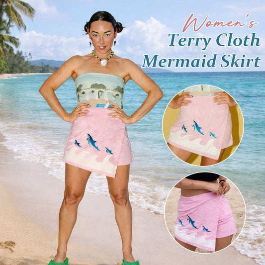Women's Terry Cloth Mermaid Skirt