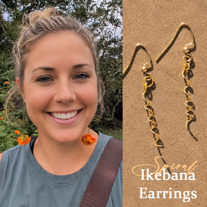 Spiral Ikebana Earrings