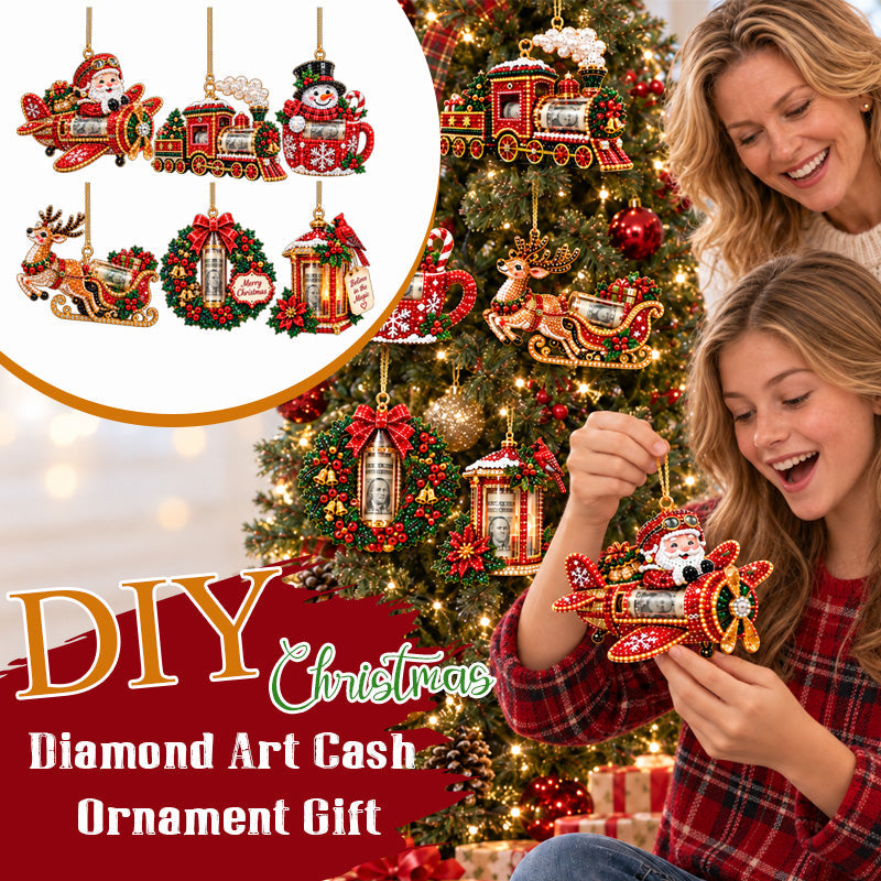 DIY Christmas Diamond Art Cash Ornament Gift