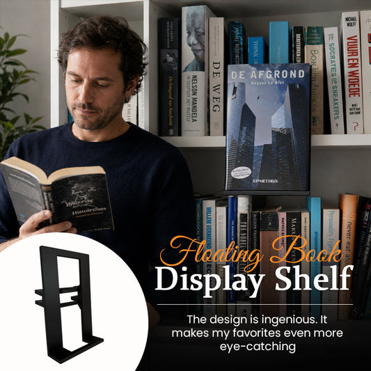 Floating Book Display Shelf