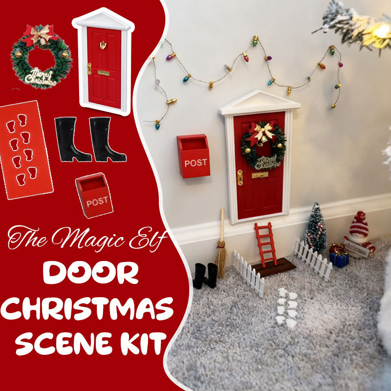 🎅 The Magic Elf Door Christmas Scene Kit