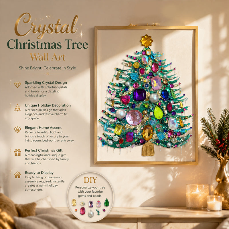 DIY Crystal Beaded Christmas Tree Handmade Kit | Create Exclusive Shining Holiday Decoration Ornaments
