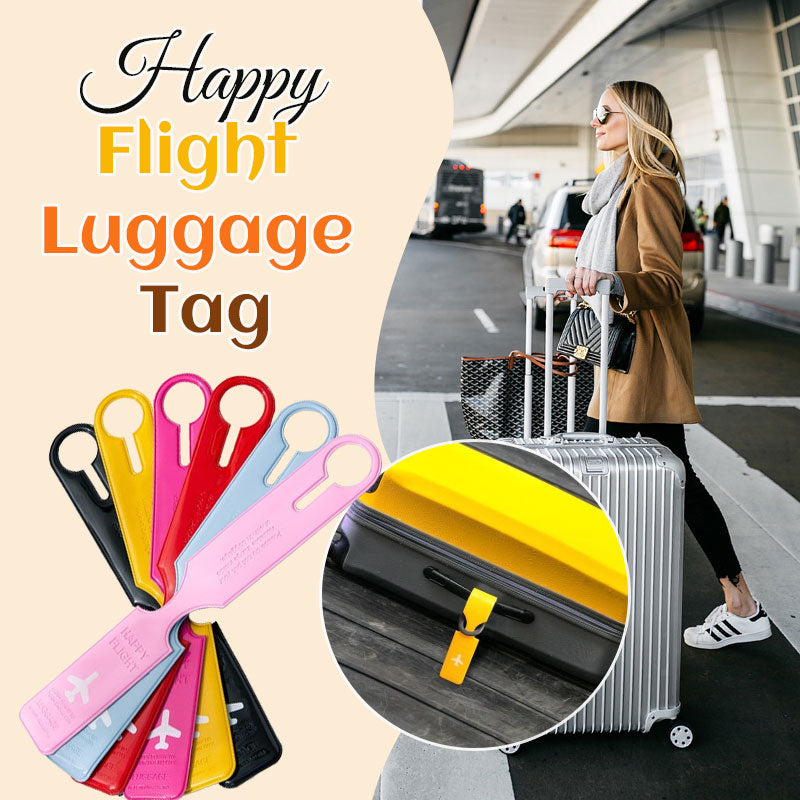 ✈️ Happy Flight Luggage Tag