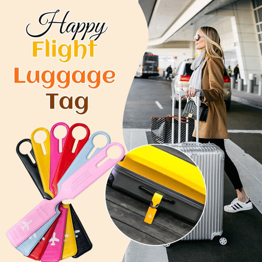 ✈️ Happy Flight Luggage Tag