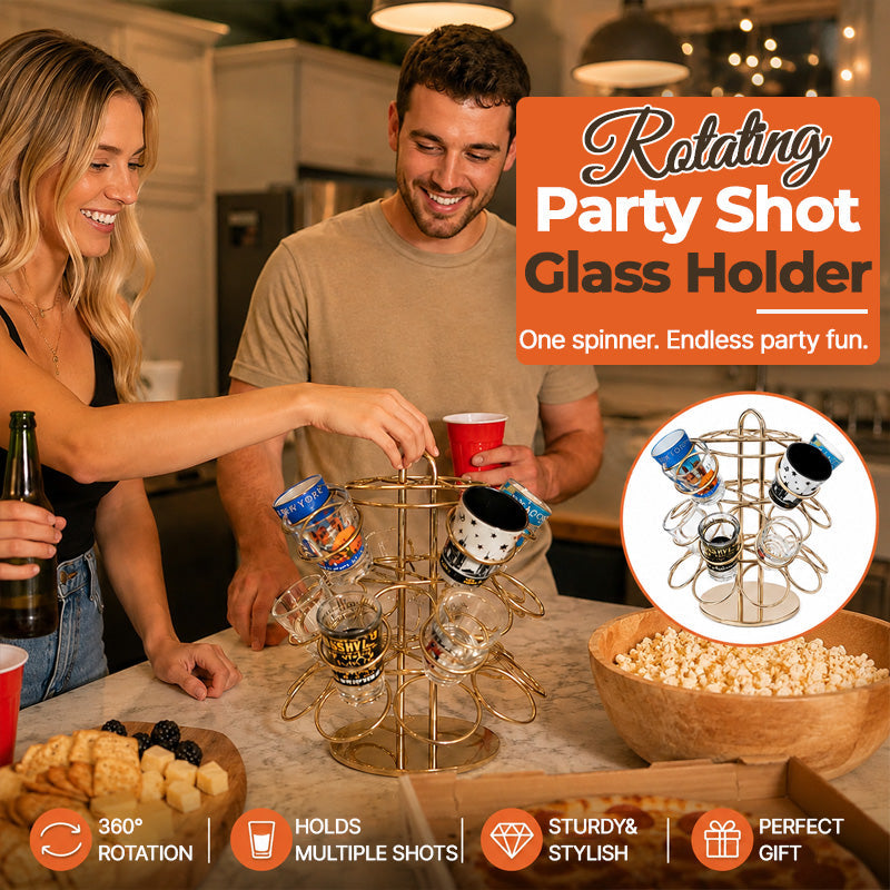 🥃 Rotating Party Shot Glass Holder