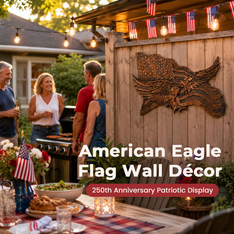 🦅🇺🇸 American Eagle & Flag Wall Décor – 250th Anniversary Patriotic Display
