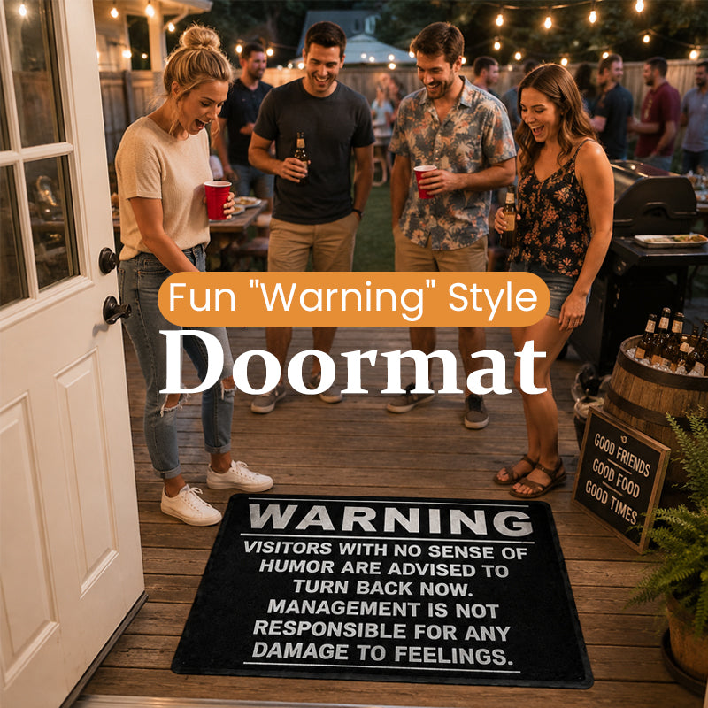 🚨"Warning" Funny Doormat😂