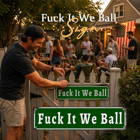 F*ck It We Ball Iron Plate