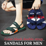 Load image into Gallery viewer, Color-block Double-strap Sandals for Men
