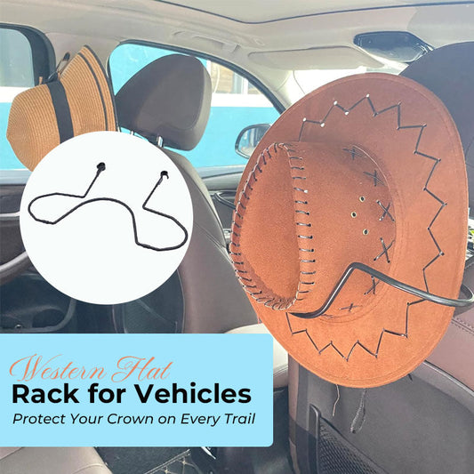 Western Hat Rack for Vehicles 🤠 — Protect Your Crown on Every Trail