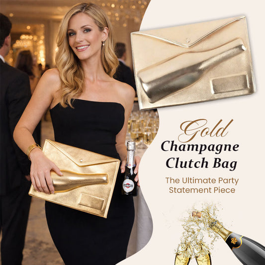 The Ultimate "Party Starter" Gold Champagne Bag🍾