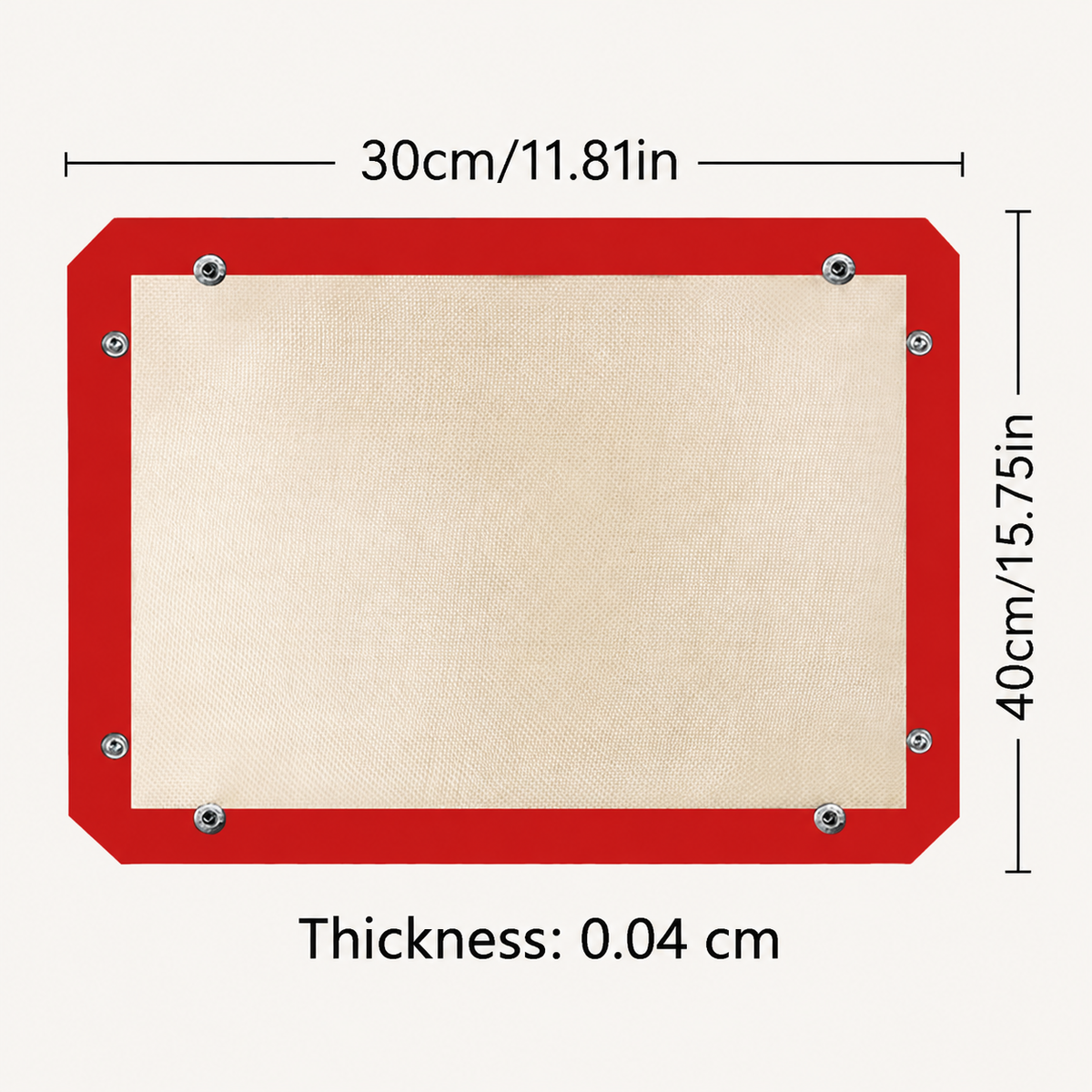 🍗 Baking mat with snap fasteners