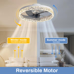 Load image into Gallery viewer, 2-in-1 Quiet Adjustable Fan Light with Remote Control for Bedroom

