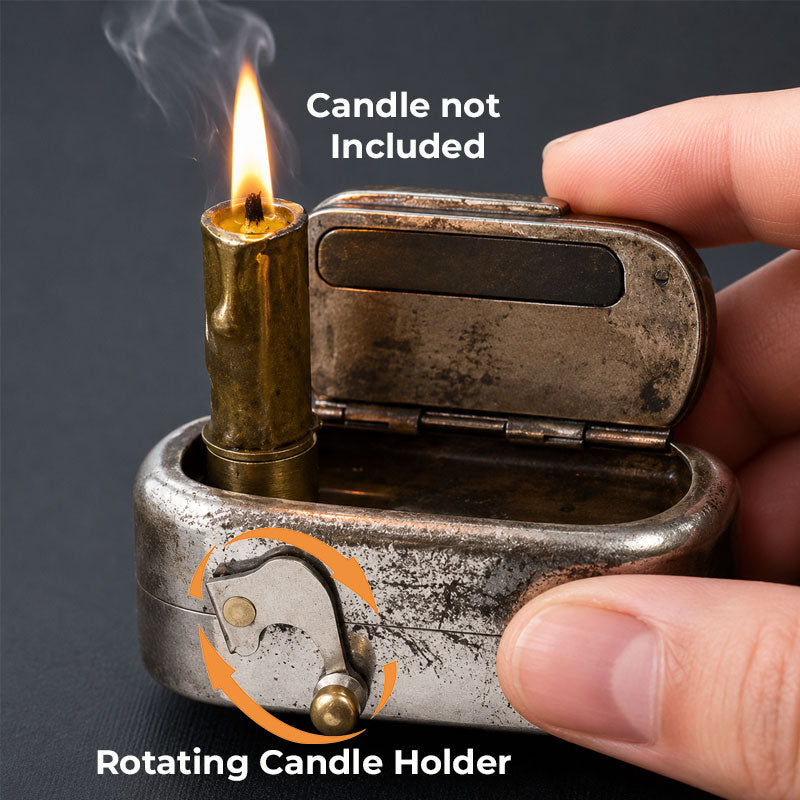 🔥🏕️ Vintage Pocket Flame Box